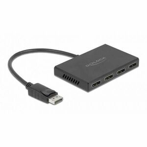 Delock 87794 4xDisplayPort 1.4 kimenet - 1xDisplayPort bemenet splitter kép