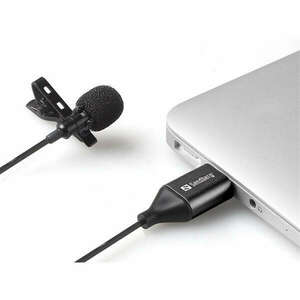 Sandberg Streamer USB Clip Microphone Black kép