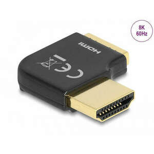 Delock HDMI adapter apa - anya 90 fok jobbra hajlítva 8K 60 Hz fém kép