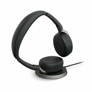 Jabra Evolve2 65 Flex USB-C MS Stereo Bluetooth Headset + Charging Stand Black kép