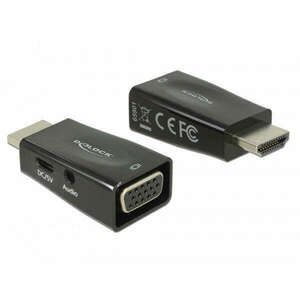 Delock 65901 HDMI-A apa > VGA anya audió adapter kép