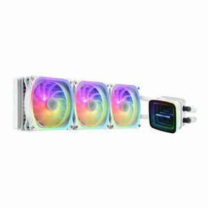 Enermax Aquafusion ADV Series 360mm Liquid CPU Cooler White kép