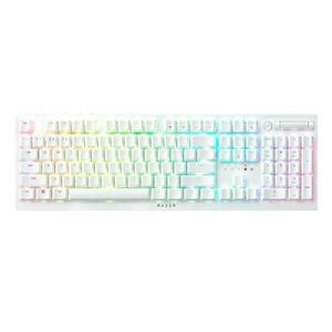 Razer DeathStalker V2 Pro Clicky Optical Purple Switch Keyboard White US kép