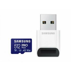 Samsung Pro Plus microSD kártya+kártyaolvasó, 512GB kép