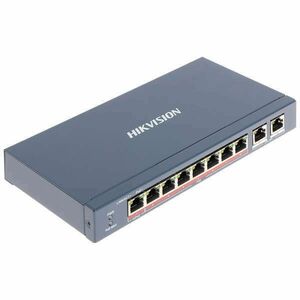 Hikvision Switch PoE - DS-3E0310HP-E (8 port 100Mbps, 120W, 2xRJ45 1000Mbps) kép