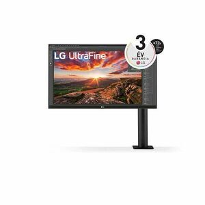 LG Monitor 27" Ergonomic -27UN880P-B (IPS; 16: 9; 4K 3840x2160; 5ms; 350cd; HDMIx2; DP; HDR; USB-C; FSync; sRGB99%) kép