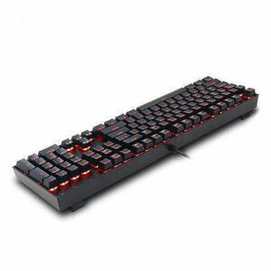 Redragon Mitra Red Backlit Mechanical Keyboard Brown Switches Black HU kép