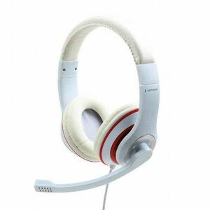 Gembird MHS-03-WTRD Stereo Headset White/Red kép