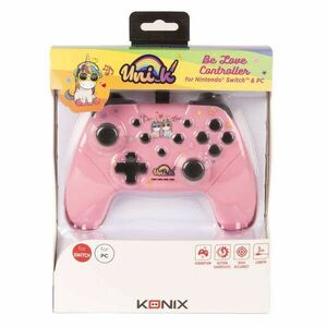 KONIX - UNIK "Be Love" Nintendo Switch/PC Vezetékes kontroller, Színes kép