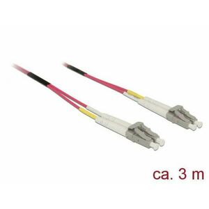 DeLock LC/LC Multi-mode OM4 3m Cable Optical Fibre kép