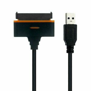 SATA-USB 3.0 adapter kábel, 2.5/3.5" SSD vagy HDD meghajtókhoz, Plug and Play, fekete kép