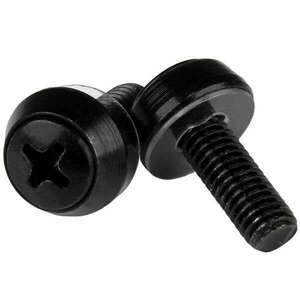 Startech.com M6 x 12mm - Mounting Screws csavar 100db fekete (CABSCRWSM62B) kép