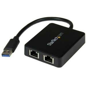 Startech.com USB 3.0 Dual Port Gigabit Ethernet adapter (USB32000SPT) kép