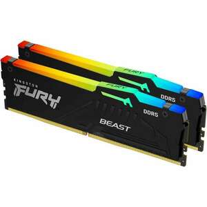 RAM Kingston D5 6000 32GB C30 FURY Beast RGB K2 EX (KF560C30BBEAK2-32) kép