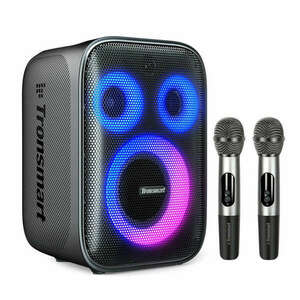 Tronsmart Halo 200 120W wireless speaker + 2 microphones - black kép