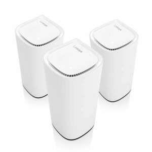 Linksys MX6203-KE Velop AXE5400 Pro 6E 3-Pack fehér Tri-Band Moduláris Vezeték nélküli Intelligens Mesh rendszer (MX6203-KE) kép