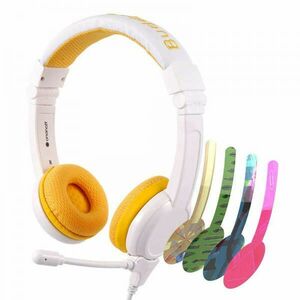 Wired headphones for kids BuddyPhones School+ (yellow) (BP-SCHOOLP-YELLOW) kép