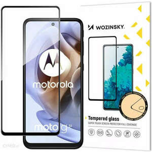 Wozinsky Full Glue Moto G51 Full Screen Tempered Glass with Black Frame kép