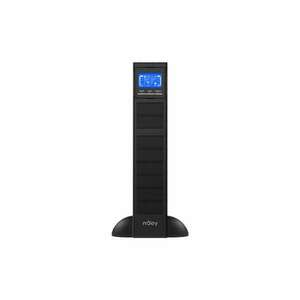 NJOY Szünetmentes 1000VA, Balder 1000 (On-line, RS232, USB, szoftver, LCD kijelző, 2U rack) kép