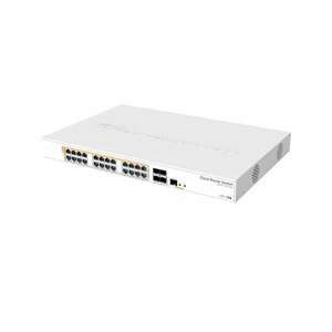 MikroTik CRS328-24P-4S+RM 24port GbE LAN PoE 4xSFP+ port Rackmount Cloud Router Switch kép