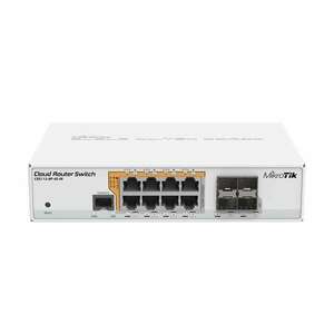 MikroTik CRS112-8P-4S-IN 8port GbE LAN PoE 4xSFP port Cloud Router Switch kép