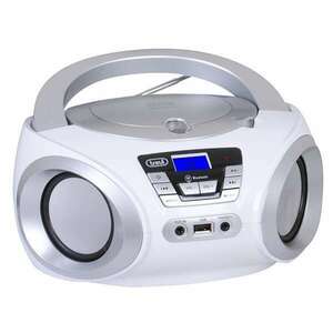 Trevi CMP 544BT hordozható fehér Bluetooth/FM/USB/AUX/CD boombox kép