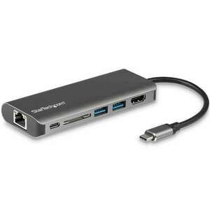 StarTech.com USB-C Multiport Adapter PD 4K HDMI GbE 2xUSB 3.0 ezüst (DKT30CSDHPD) kép