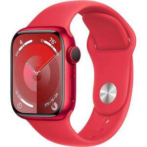 Apple Watch Series 9 (GPS + Cellular) 41mm (PRODUCT)RED alumíniumtok, (PRODUCT)RED sportszíj S/M méret (MRY63QF/A) (MRY63QF/A) kép