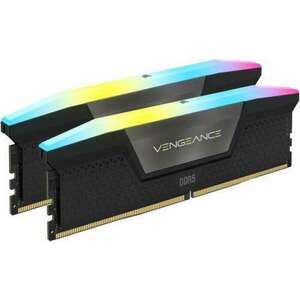 CORSAIR DDR5 6000MHz 64GB (2x32GB) XMP VENGEANCE RGB RAM fekete kép