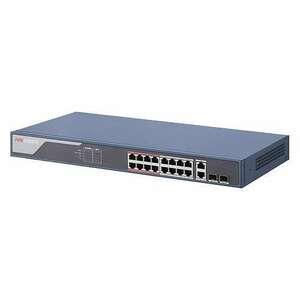 Kapcsoló 16 PoE 100Mbps port, 2 Gigabit uplink port, SMART Management - HIKVISION kép