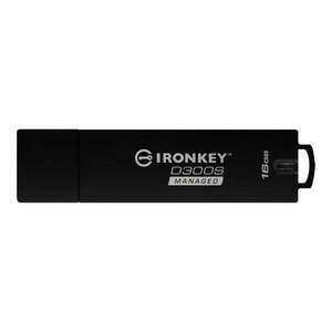 Kingston Technology IronKey D300 USB flash meghajtó 16 GB USB A típus 3.2 Gen 1 (3.1 Gen 1) Fekete (IKD300SM/16GB) kép