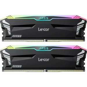 Lexar 32GB / 6800 Ares RGB Black DDR5 RAM KIT (2x16GB) (LD5U16G68C34LA-RGD) kép