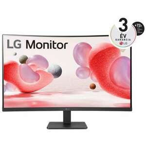 LG Ívelt VA monitor 31.5" 32MR50C-B, 1920x1080, 16: 9, 250cd/m2, 5ms, 2xHDMI/VGA kép