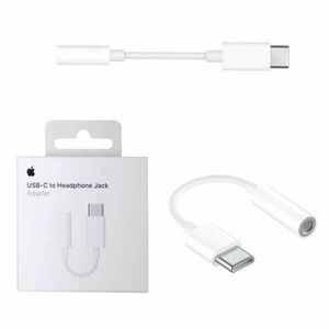 BLISZTERES Apple Type - C - 3, 5 mm-es jack gyári átalakító adapter fehér (MU7E2ZM/A) kép