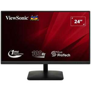 ViewSonic VA2408-MHDB 24", IPS LED, Full HD, VGA/DP/HDMI Fekete monitor kép