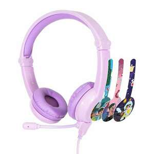 BuddyPhones Galaxy Vezetékes Gyermek Headset - Lila (BP-GALAXY-PURPLE) kép