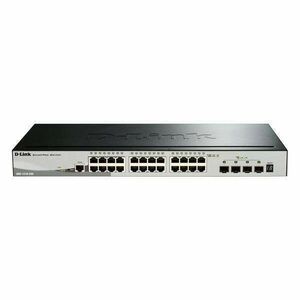 D-LINK Switch 24x1000Mbps + 4xGigabit SFP+ Menedzselhető Rackes, DGS-1510-28X/E kép