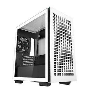 DeepCool Számítógépház - CH370 WH (fekete, ablakos, 1x12cm ventilátor, Mini-ITX / Mico-ATX, 2xUSB3.0) kép