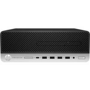 HP ProDesk 600 G5 (i3-9100 4.2GHz turbo 4 Core, 8GB DDR4 RAM, 256GB NVME M.2 SSD, DVD-RW) Win Pro COA irodai PC számítógép kép