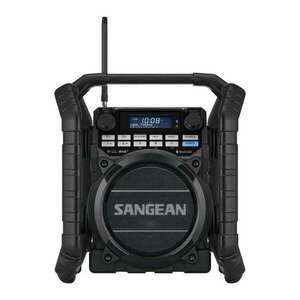 Sangean U-4 DBT BLACK DAB, FM-RDS, Bluetooth, Aux-in, strapabíró digitális rádió kép