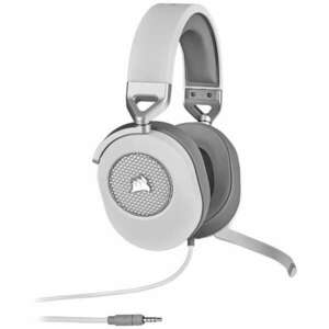 Corsair CA-9011271-EU HS65 Surround 20 Hz - 20 kHz, 32 Ohm, 3.5 mm, Dolby Audio 7.1 Fehér-Szürke gamer headset kép