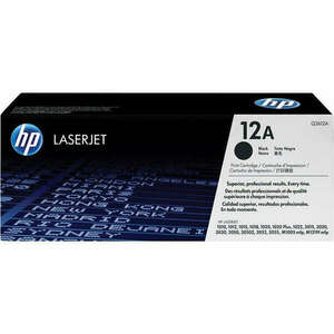 Q2612A Lézertoner LaserJet 1010, 1015, 1018 nyomtatókhoz, HP 12A, fekete, 2k kép