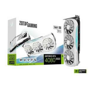 ZOTAC RTX4080 SUPER - Trinity OC White Edition 16GB GDDR6X - ZT-D40820Q-10P kép