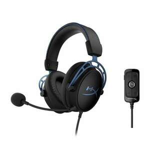 HyperX Cloud Alpha S 3, 5 Jack kék-fekete gamer headset kép