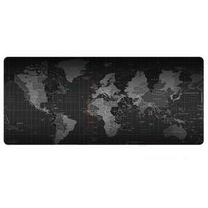 Mouse Pad Mare Profesional Cauciucat pentru Gaming Compatibil Universal Laptop, PC Harta Lumii 80 x 30cm, Original Deals kép