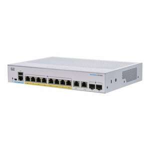 Cisco CBS250-8P-E-2G 8x GbE PoE+ LAN 2x combo GbE RJ45/SFP port L2 menedzselhető PoE+ switch kép