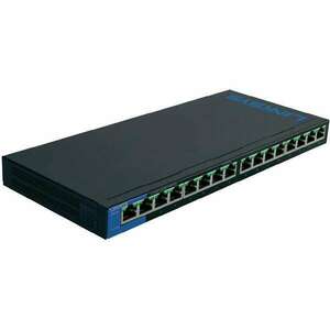 Linksys SMB LGS116P 16port POE+ 10/100/1000Mbps LAN nem menedzselhető asztali Switch kép