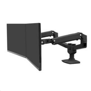 Ergotron LX Dual Side-by-Side Arm monitortartó asztali kar 27" fekete (45-245-224) kép