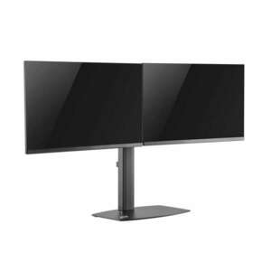 Maclean Ergo Office ER-411 17"-27" LCD TV/Monitor asztali tartó - Fekete (2 kijelző) kép