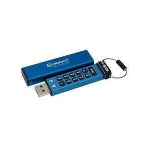 Kingston IKKP200/128GB IronKey Keypad 200 128 GB, USB 3.2 Gen 1 Kék pendrive kép